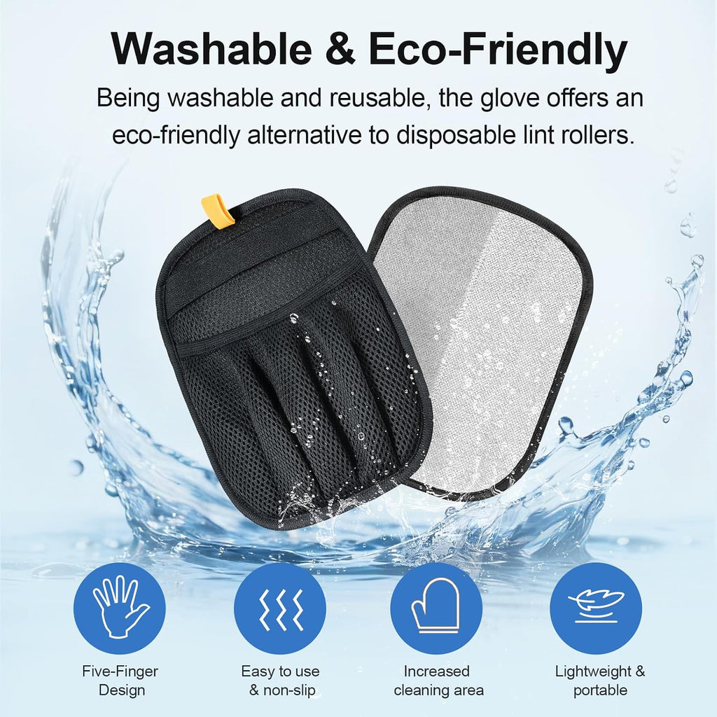 2 guantes de depilación de mascotas para gatos y perros, herramienta eliminadora electrostática reutilizable