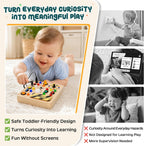Tablero ocupado para niños pequeños, juguetes Montessori con interruptores