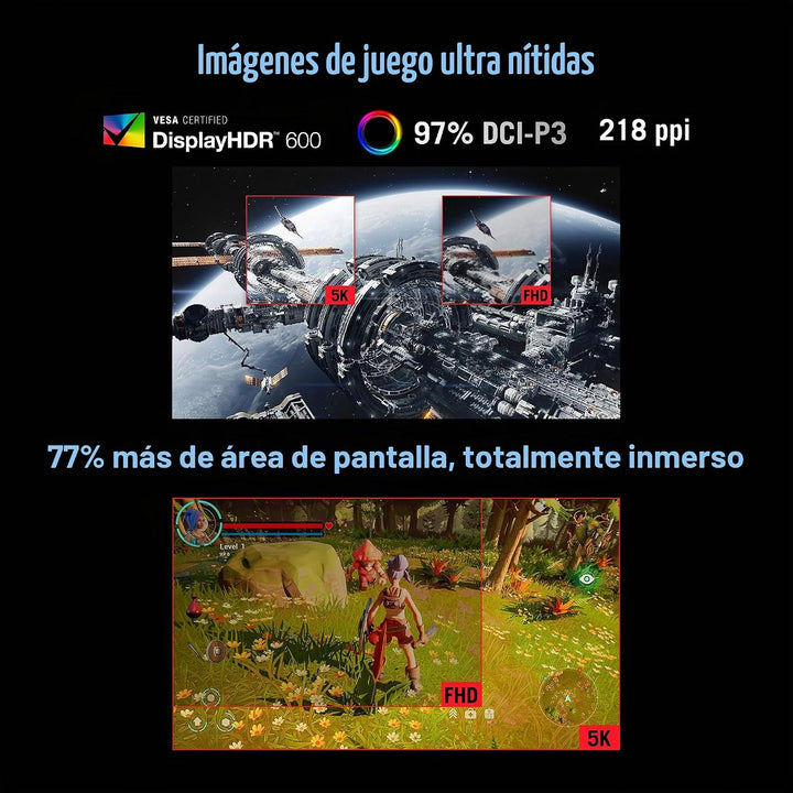 ASUS ROG XG27JCG Monitor para juegos USB-C de 27 pulgadas 5K 180Hz...