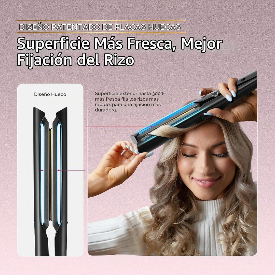 TYMO Plancha plana 2.0 - Plancha de pelo de cerámica de 1 pulgada d...