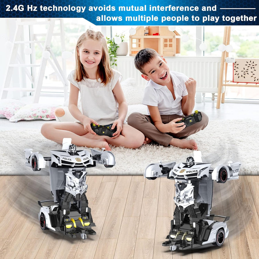 FDJ Auto a control remoto - Auto robot que se transforma, juguetes...