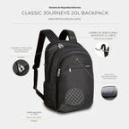 Travelon - Mochila antirrobo clásica grande multiusos, Negro