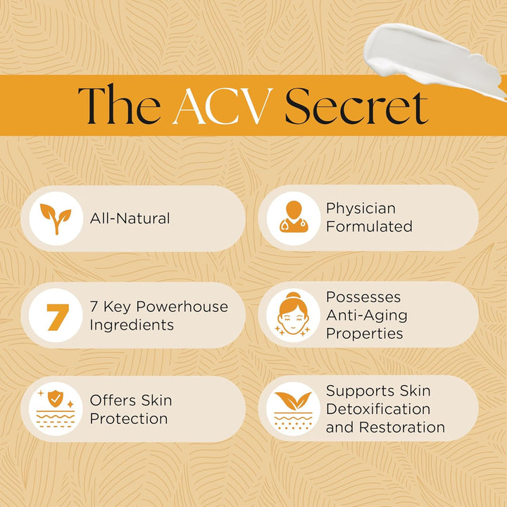UpWellness The ACV Secret Skin Moisturizer - Crema hidratante con v...