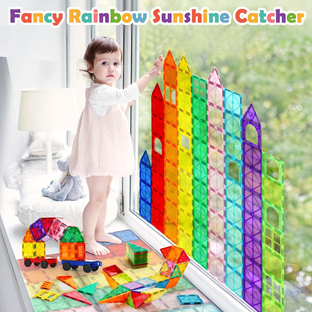 Azulejos magnéticos de construcción para niños 100 bloques