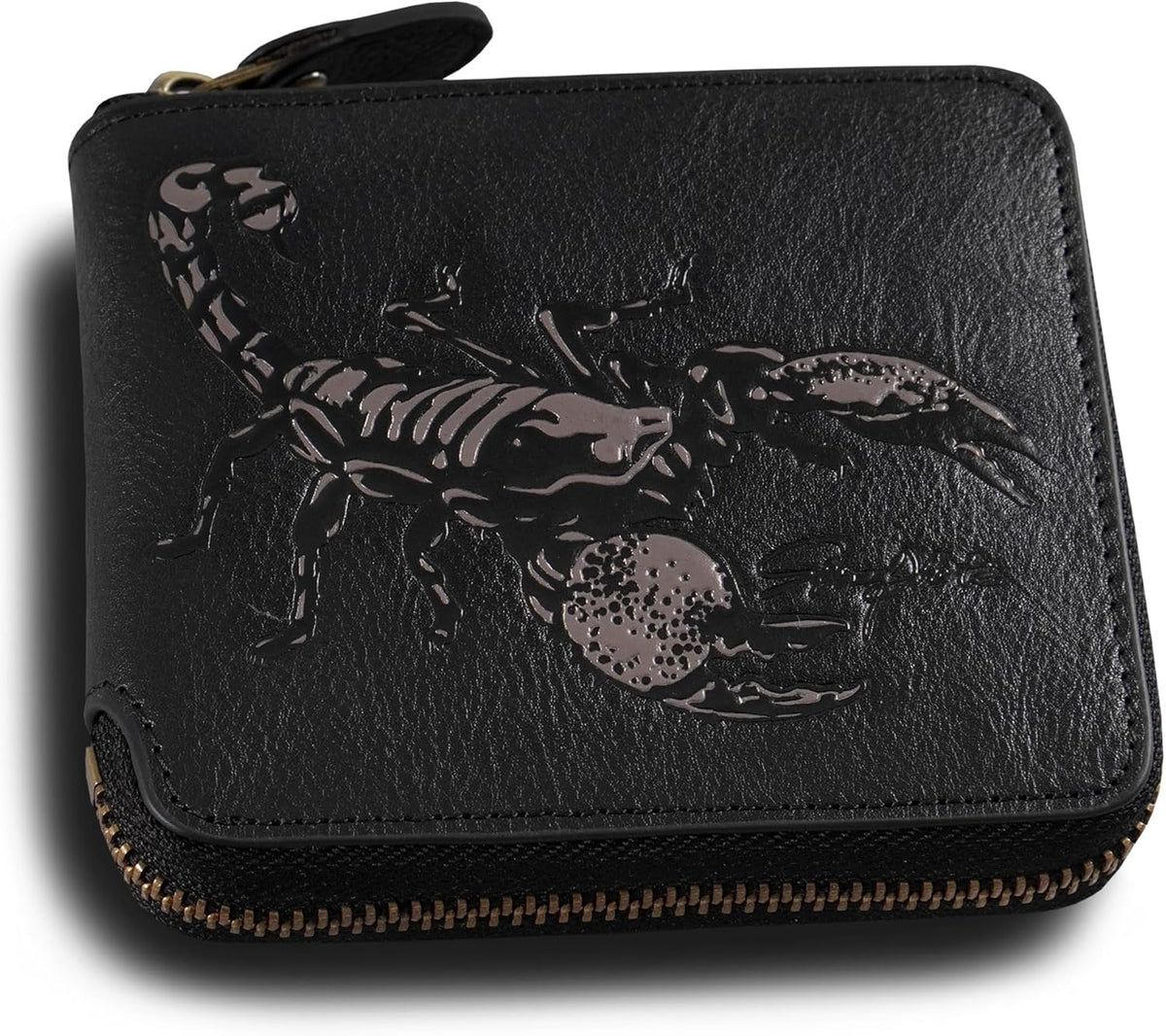 Billetera con Cremallera Skneephate para Hombre, Carteras de Cuero...