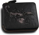 Billetera con Cremallera Skneephate para Hombre, Carteras de Cuero...