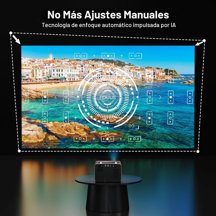 Proyector inteligente Full HD de 2000 lúmenes ANSI, aplicación de t...