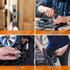 Juego de 34 en 1 de destornilladores magnéticos, juego de destornilladores de trinquete DIY, conjunto de puntas magnéticas multi-bit con mango de trinquete, práctico kit de herramientas