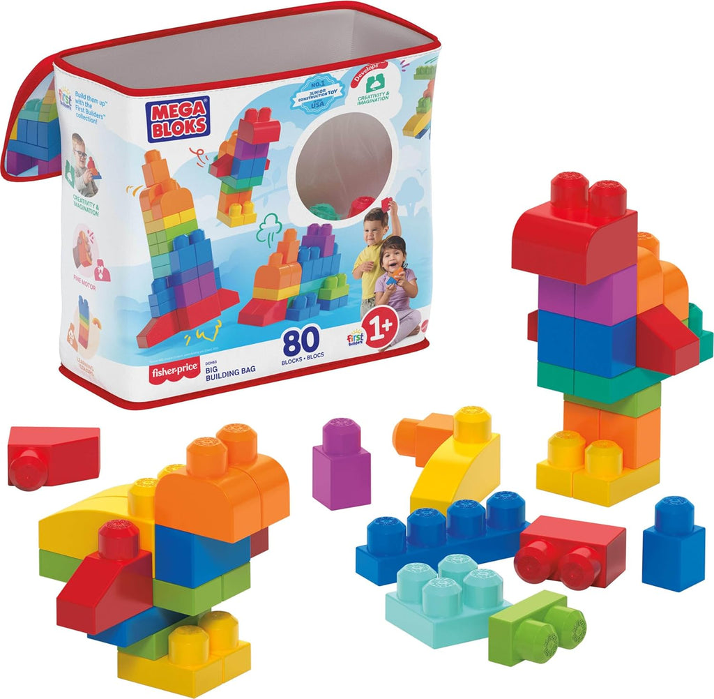 Mega Bloks First Builders - Juego de juguetes de bloques