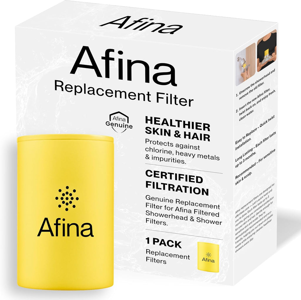 Afina Filtro de repuesto para cabezal de ducha filtrado, agua dura