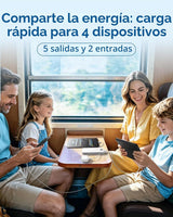 VEEKTOMX Cargador portátil con cables integrados 10000 mAh, banco d...