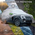 Funda Universal Completa para Automóvil de 6 Capas para Exteriores Engrosada para Todo Clima, Protector Solar, Impermeable, A Prueba de Nieve, A Prueba de Rayos UV, A Prueba de Rayones