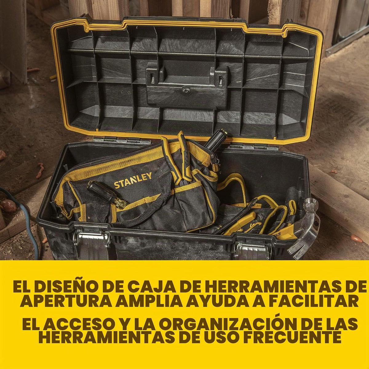 STANLEY Caja de herramientas portátil de espuma estructural de 28 pulgadas