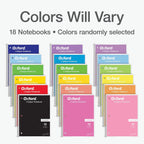 Oxford Cuadernos de espiral paquete a granel de 18