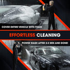 Swift - Champú para lavado de autos sin contacto (1 galón), no requiere cepillado, jabón de coche de alta espuma, para trabajo pesado, detergente automotriz para cañón de espuma, funciona en