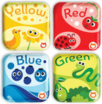 Libros flotantes de baño para bebés para bebés. Juguetes de baño de aprendizaje para niños. Juguetes de baño impermeables para niños pequeños. Juguetes educativos de baño para niños. (juego de 4: libros de baño de reconocimiento de colores)