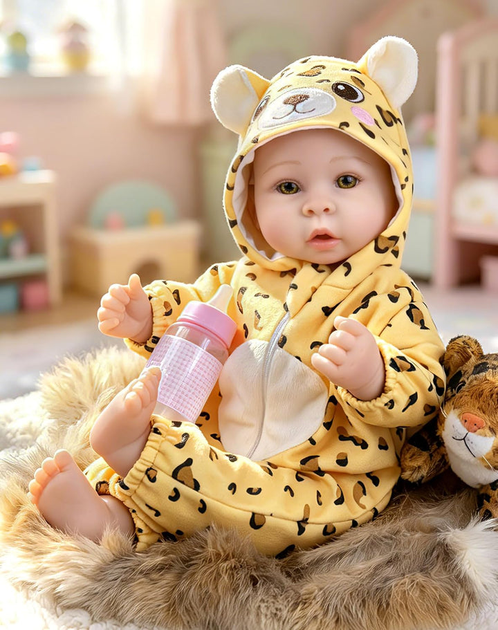 Aori Muñeca de bebé de 17 pulgadas, muñecas de bebé de la vida real...