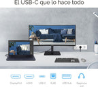ASUS Monitor de acoplamiento USB-C curvo de 34 pulgadas (VA34VCPSR)...