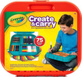 Crayola Create 'n Carry, kit portable de herramientas de arte, más de 75 piezas, gran regalo.
