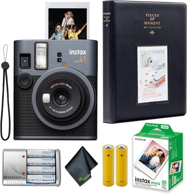 Fujifilm Paquete de cámara de película instantánea Instax Mini 41 c...