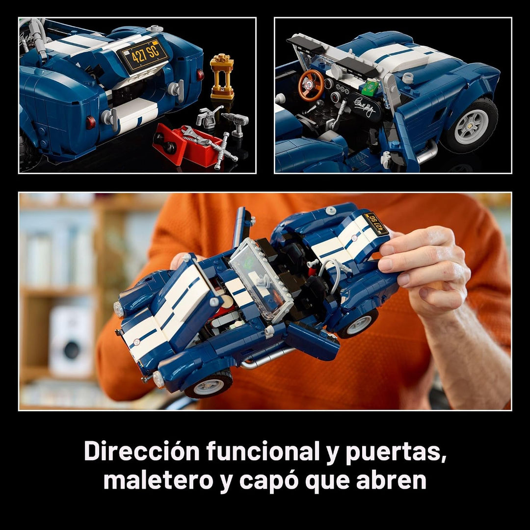 LEGO Icons Shelby Cobra 427 S\/C - Juego de construcción de automóv...