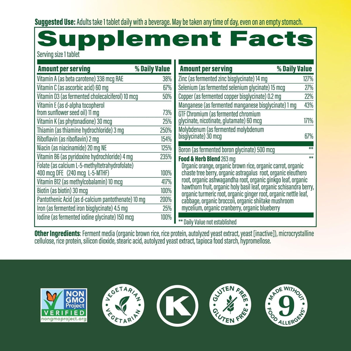 MegaFood Multivitamínico diario para mujeres mayores de 40 años, 90 unidades