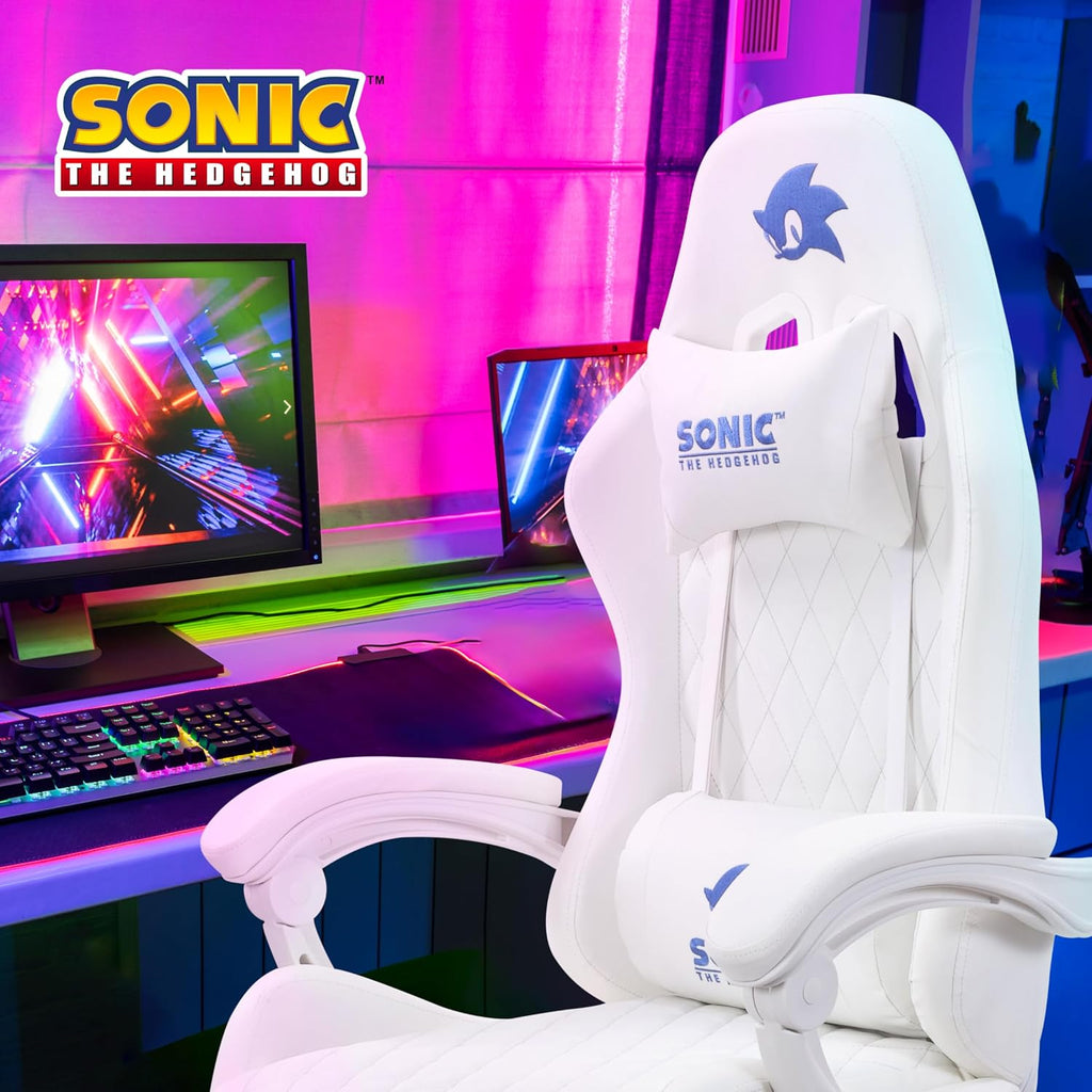 Sonic the Hedgehog - Silla reclinable para juegos con altura ajustable
