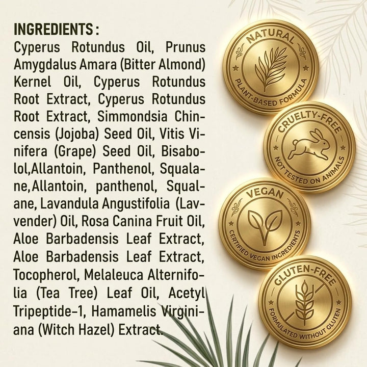 Aceite Cyperus Rotundus 100% puro para depilación \u2013 Inhibidor...