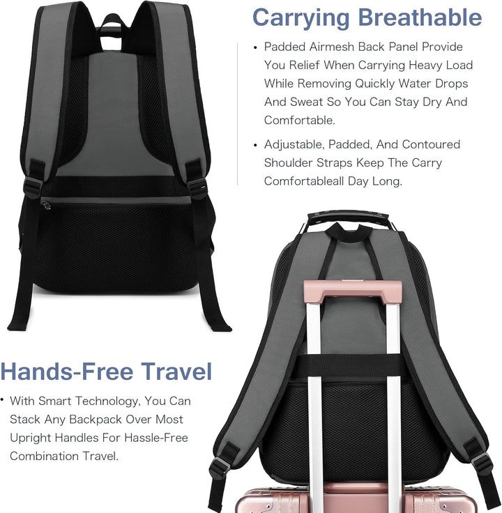Boavan Mochila para laptop para hombre, bolsa para laptop de 15.6 p...