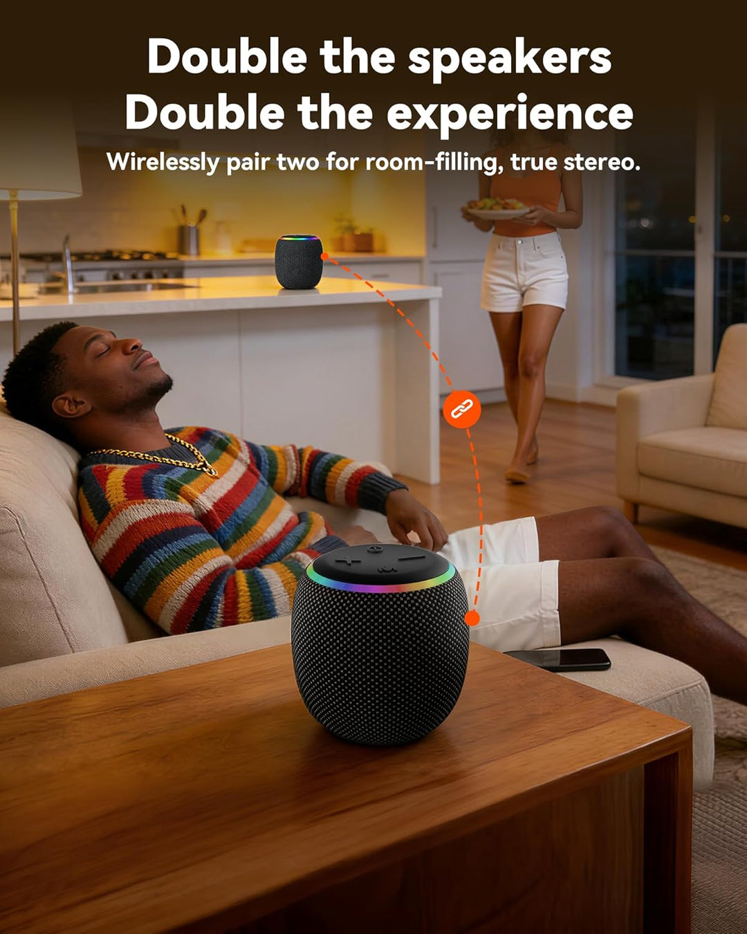 BassBloom Room 3 Altavoz Bluetooth portátil, IPX6 impermeable, empa...