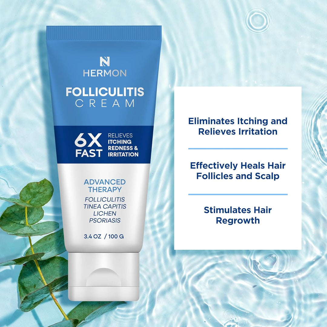 Hermon Crema para foliculitis: eficaz para la foliculitis cuero cab...