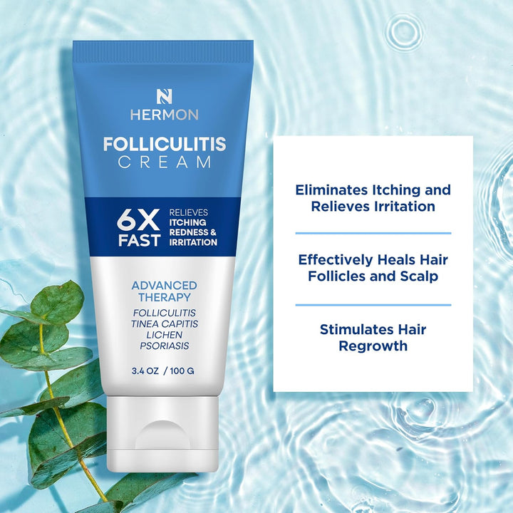 Hermon Crema para foliculitis: eficaz para la foliculitis cuero cab...