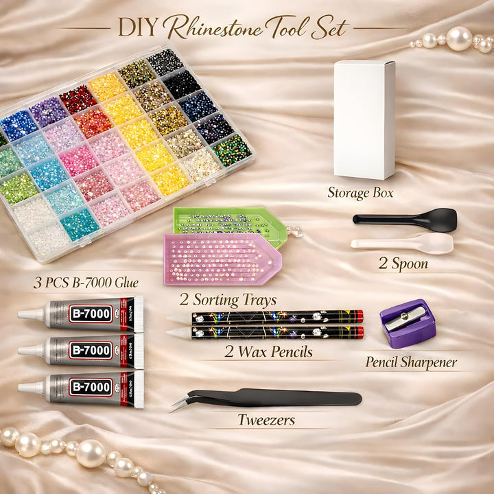 SHATANG Bedazzling Kit con diamantes de imitación, 40000 piezas de...