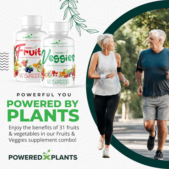 POWERED X PLANTS Cápsulas de frutas y verduras, superalimento natur...