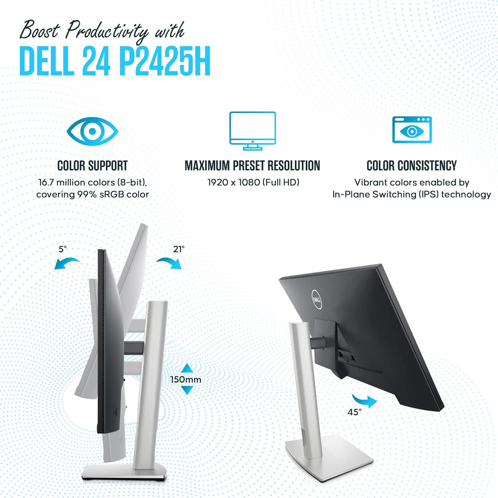 P2425H para Dell Reemplazo \u2013 Pantalla de monitor de computador...