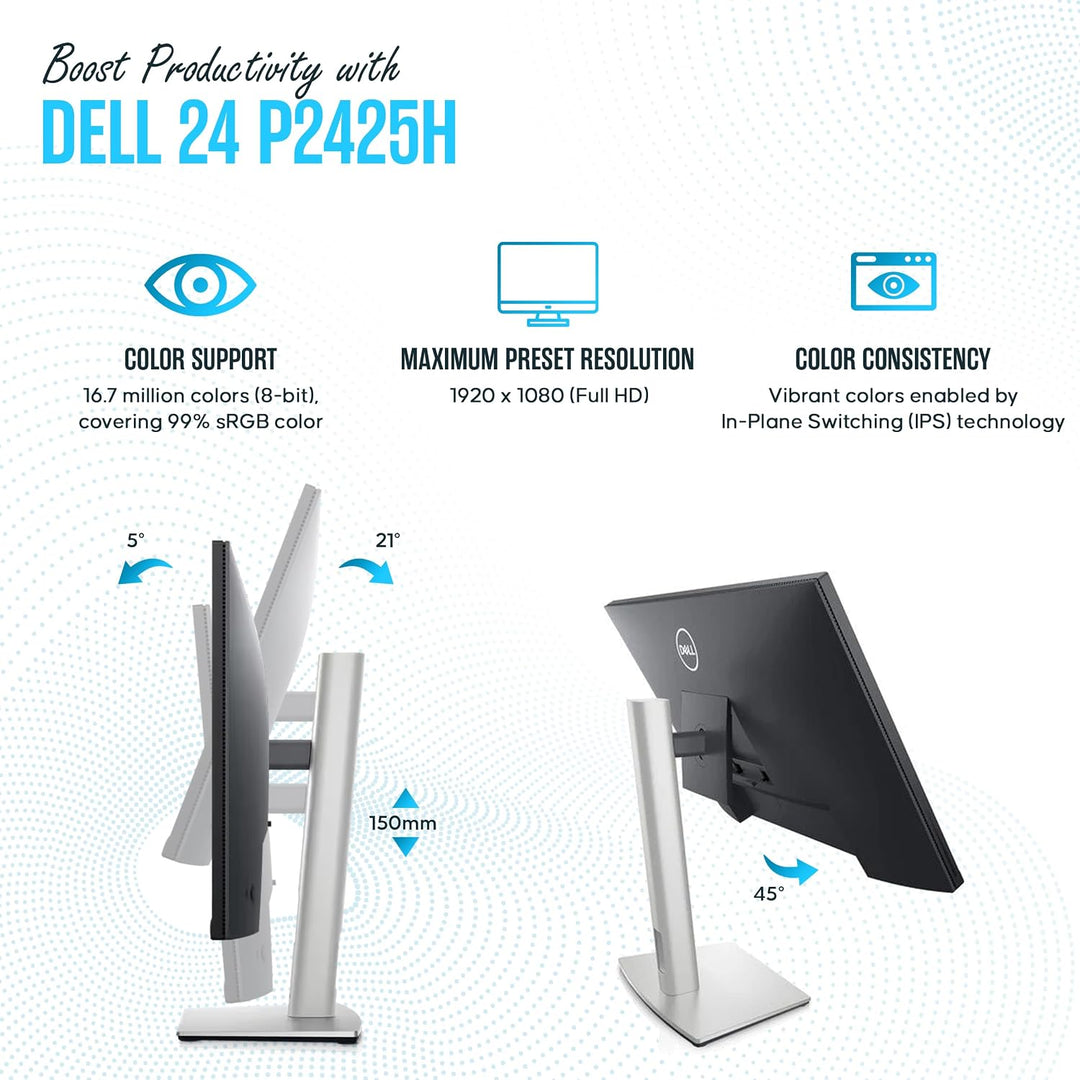 P2425H para Dell Reemplazo \u2013 Pantalla de monitor de computador...