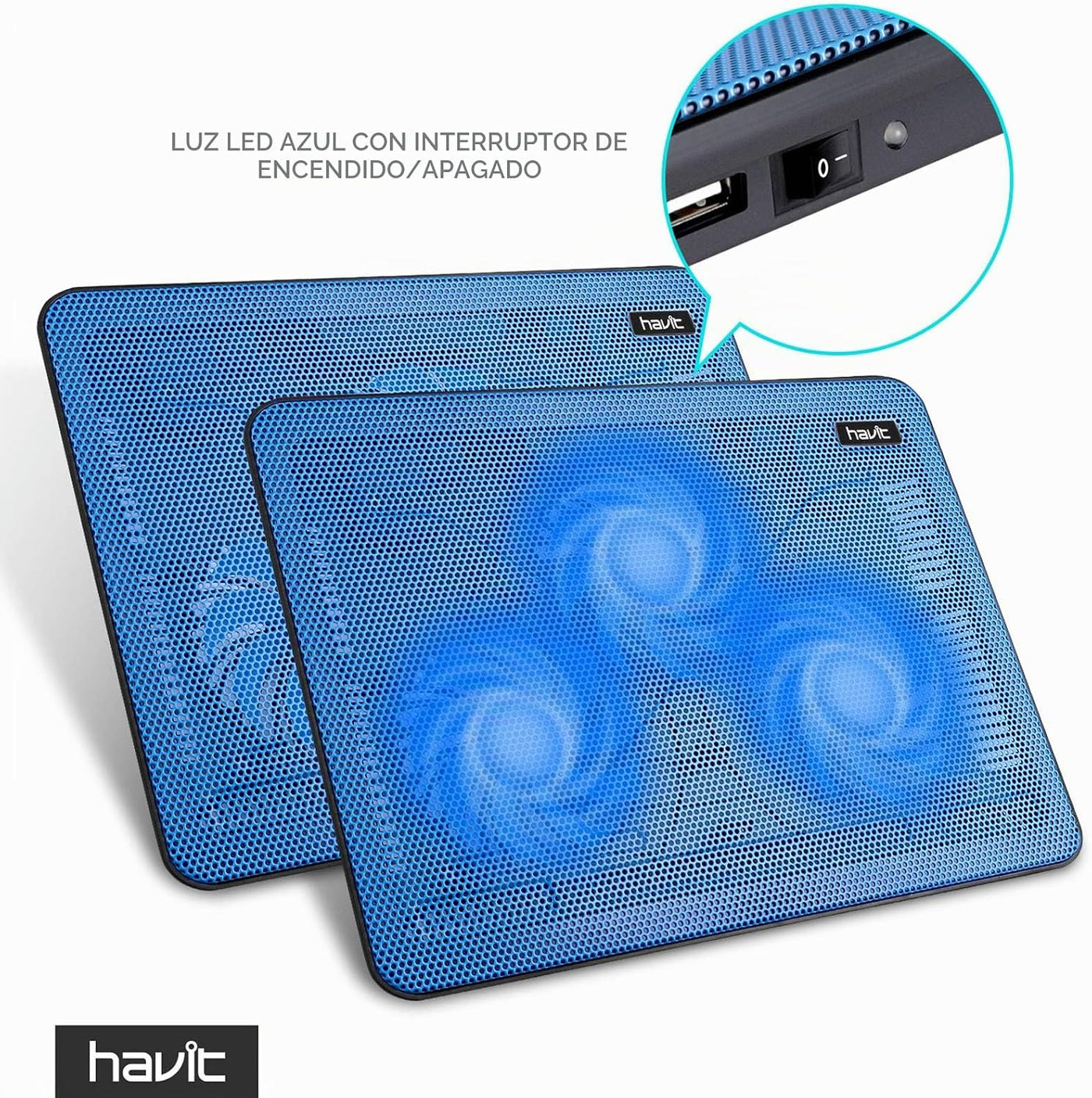 havit HV-F2056 - Almohadilla de refrigeración para portátiles de 15...