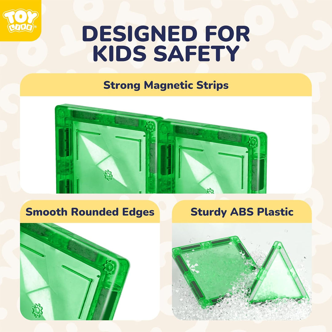 TOY Life Azulejos Magnéticos para Niños Pequeños de 3-5 Años, 38 Pi...