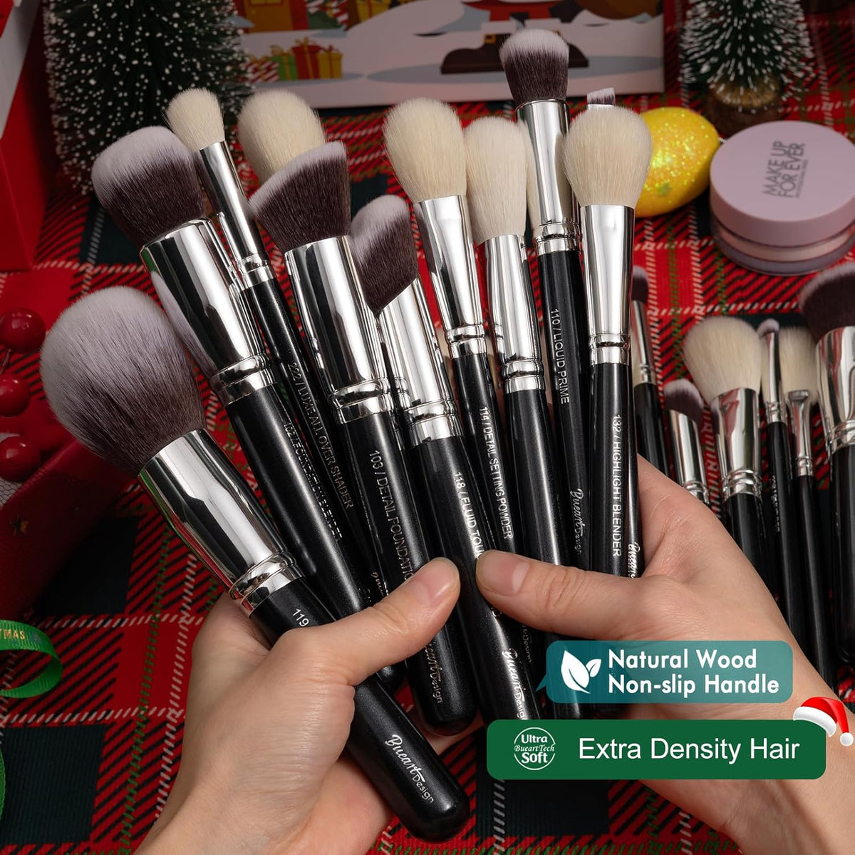 Conjunto de brochas de maquillaje profesional 32 piezas de pelo