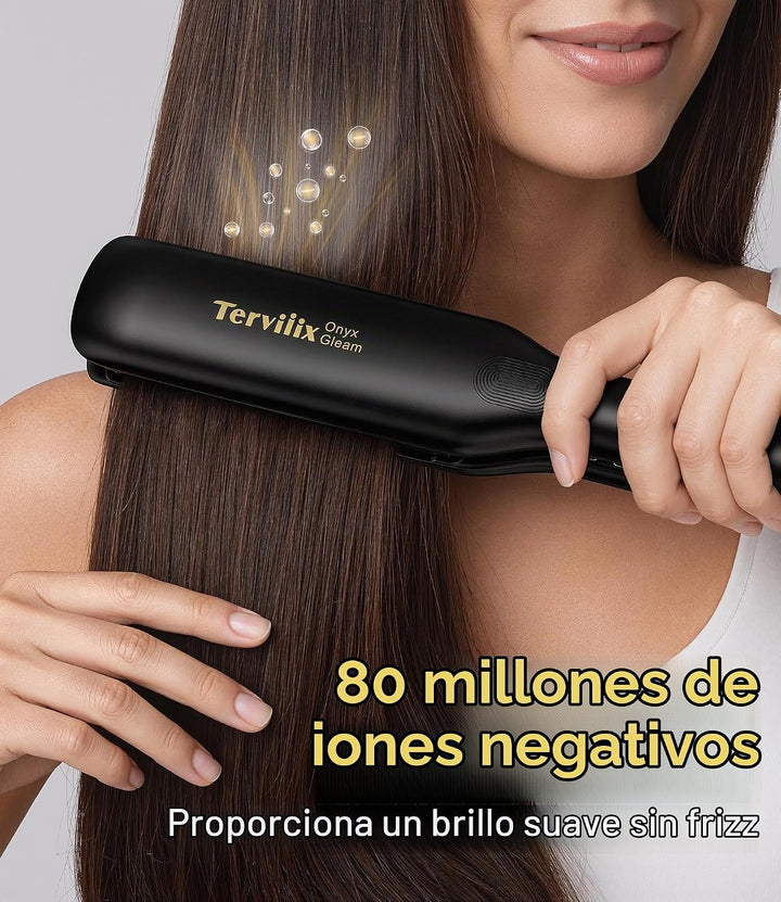 Terviiix Plancha alisadora de pelo, cubre más cabello en una pasada...
