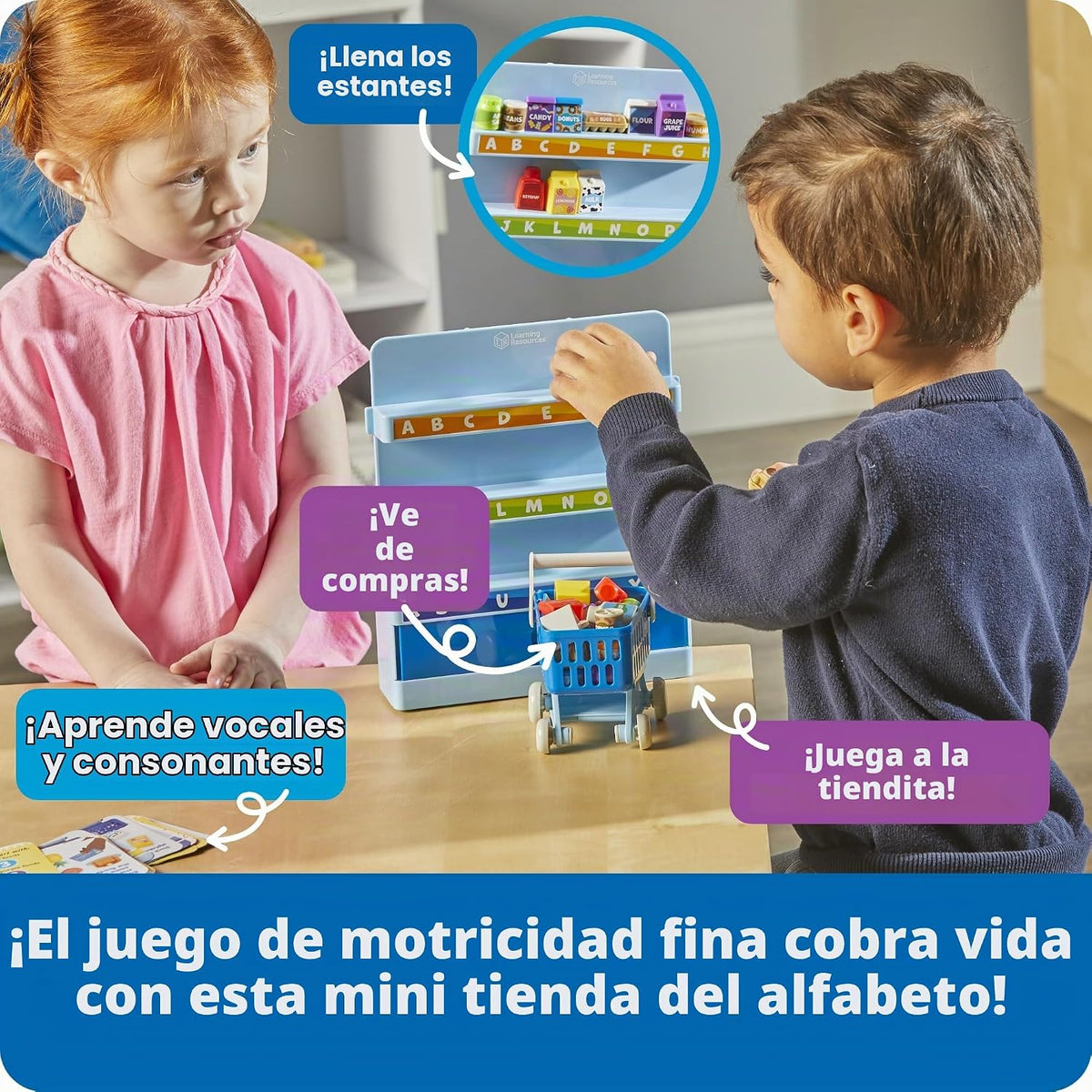 Learning Resources Alfabeto Mini Mercado