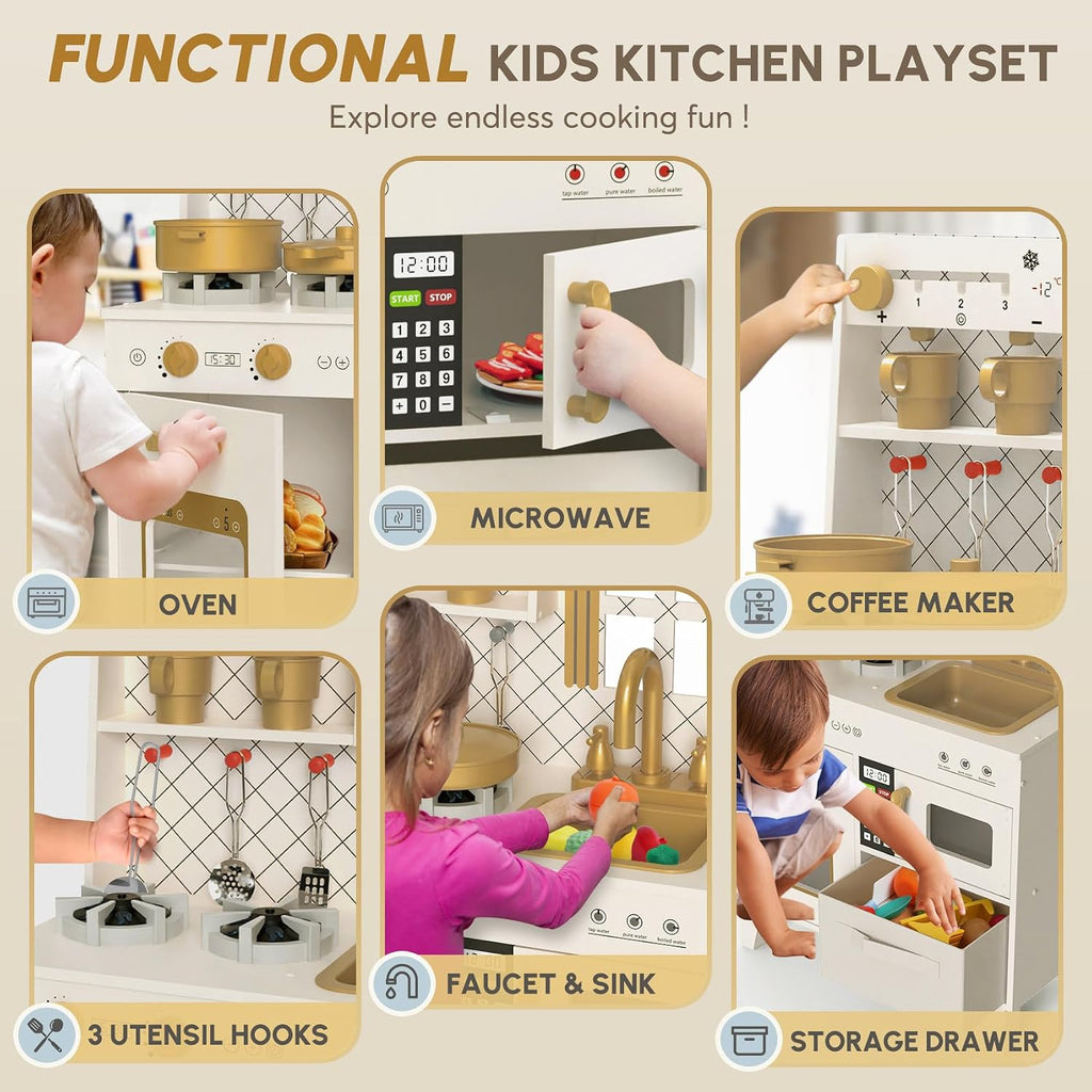 Juego de cocina con luces realistas, sonidos, juego de simulación