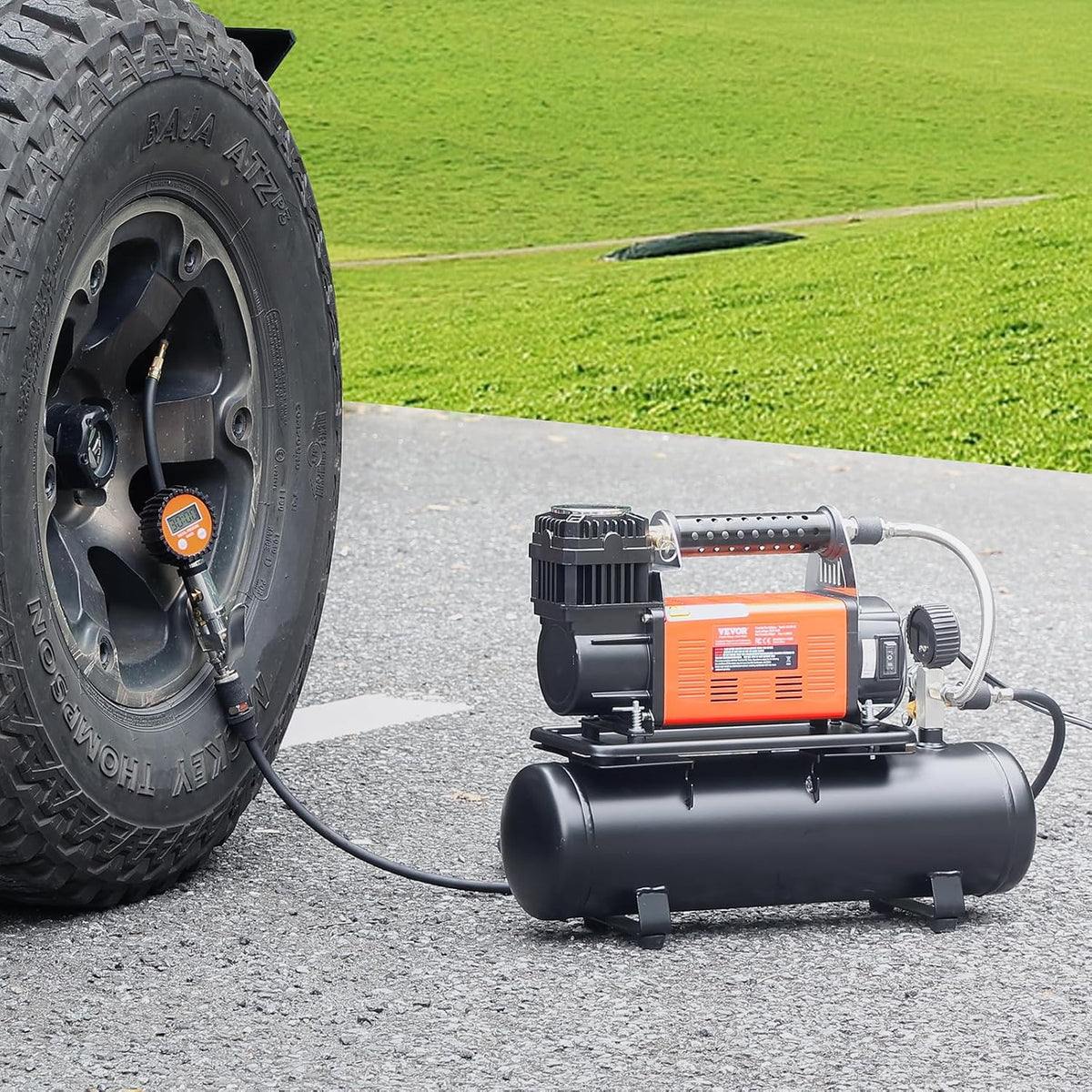 VEVOR Compresor de Aire de 12V de Alta Resistencia con Kit de Tanqu...