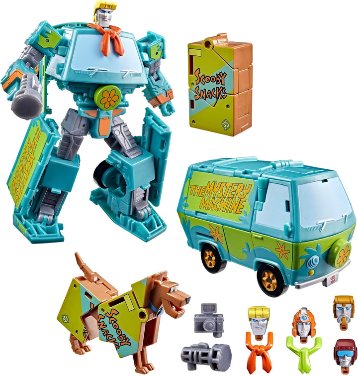 Transformers Scooby Doo Mysterious Prime & Automutt Juego de figura...