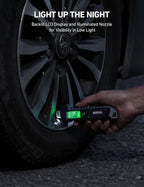 AstroAI Medidor digital de presión de neumáticos, 230 PSI, 4 ajustes, resistente para coche y bicicleta con linterna LCD retroiluminada más grande y antideslizante, negro (paquete de 2)
