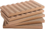 5 piezas de rascador para gatos con caja, rascadores reversibles para gatos de interior, rascador de cartón para gatos con hierba gatera, 2 tablas curvas y 3 tablas planas para rascar en la