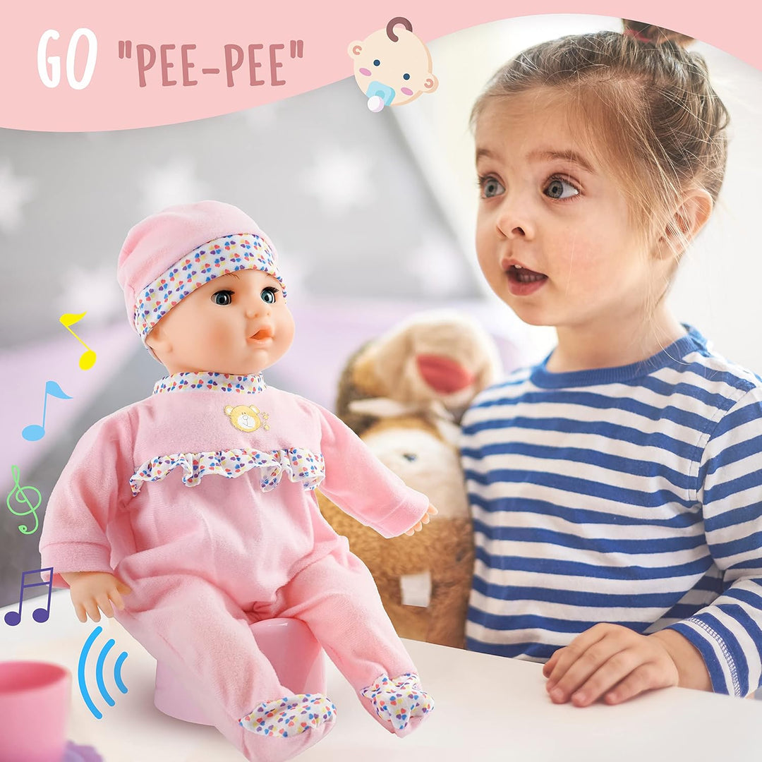 Toy Choi's Pretend Play Series - Muñeca rosa de 16 pulgadas, ju...