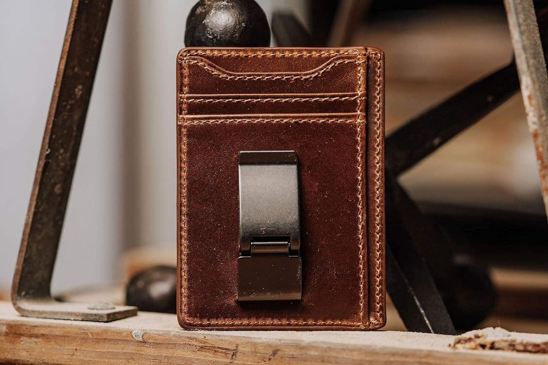 House of Jack Co. Flynn - Cartera con clip para dinero con bisagras...