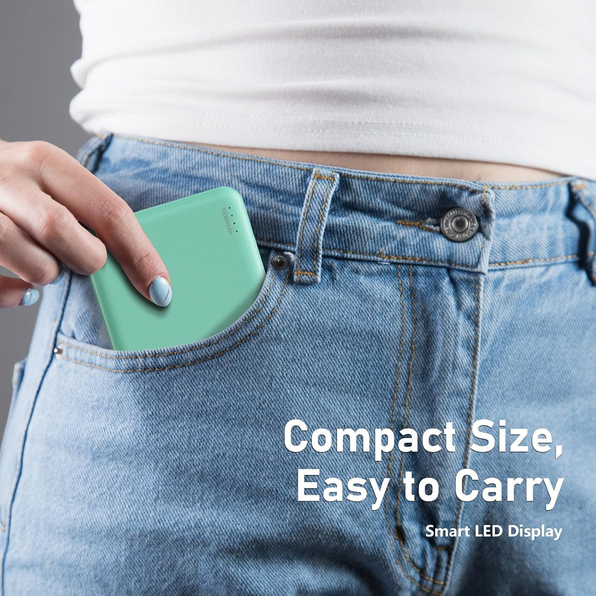 Evopow - Paquete de 2 cargadores portátiles, batería externa de 100, 10000 mAh