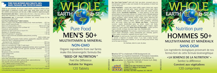 Natural Factors Whole Earth &amp; Sea - Multivitamínico y mineral p...